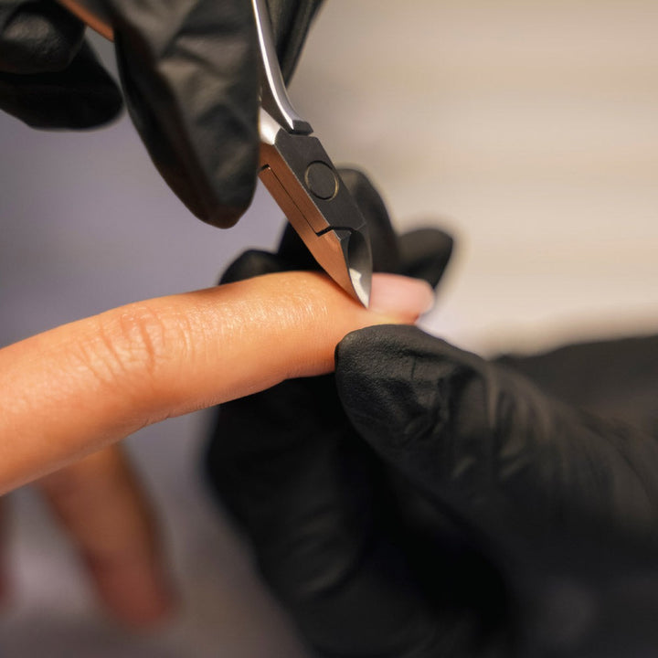 NGHIA D-03 cuticle nipper in use