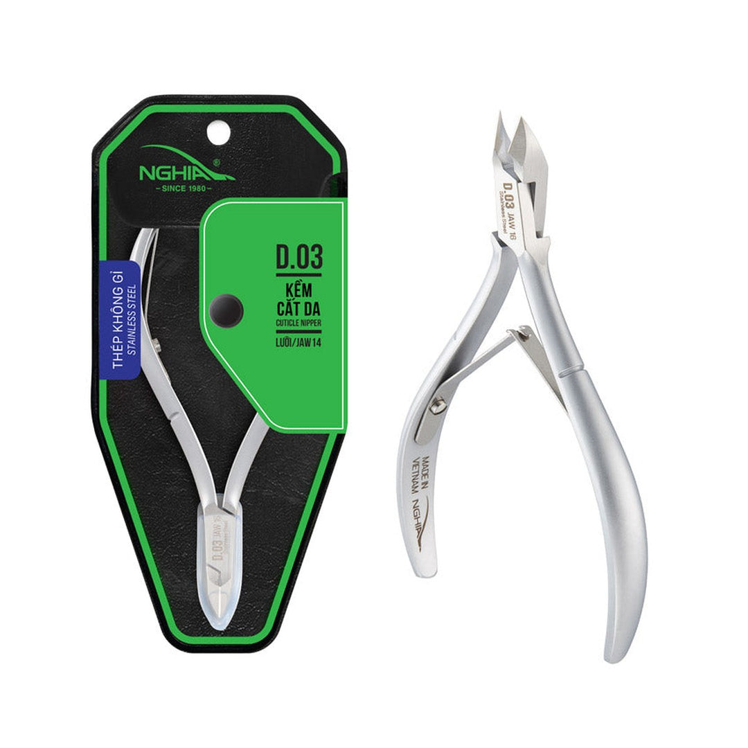 NGHIA D-03 cuticle nipper with packaging