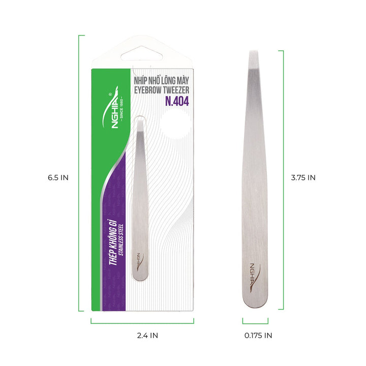 NGHIA N-404 HO tweezer dimensions