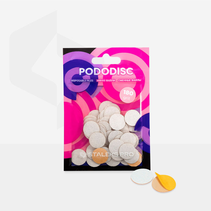 Staleks Pro Pododisc Refill Pads Disc Disposable Files 50 pcs  - 180 grit - S