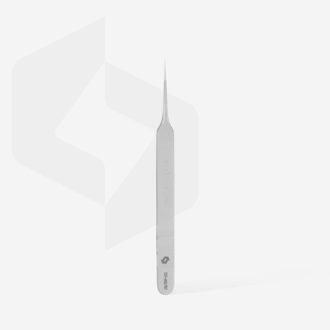 Staleks Pro Eyelash Tweezers Straight Edge Expert 40 - 10