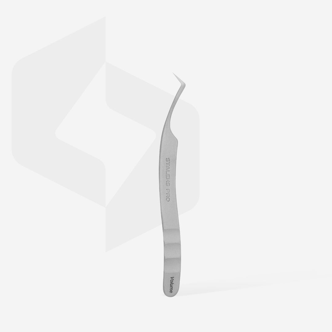 Staleks Pro Eyelash Tweezers Curved L-Shaped Expert 41 - 2