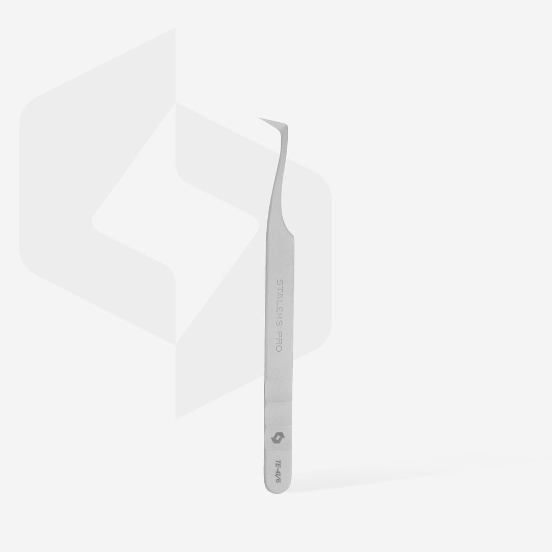 Staleks Pro Expert Eyelash Tweezers L-Shaped 41 - 6