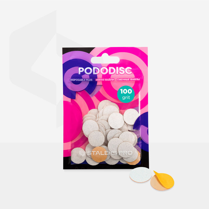 Staleks Pro Pododisc Refill Pads Disc Disposable Files 50 pcs 100 grit  -S