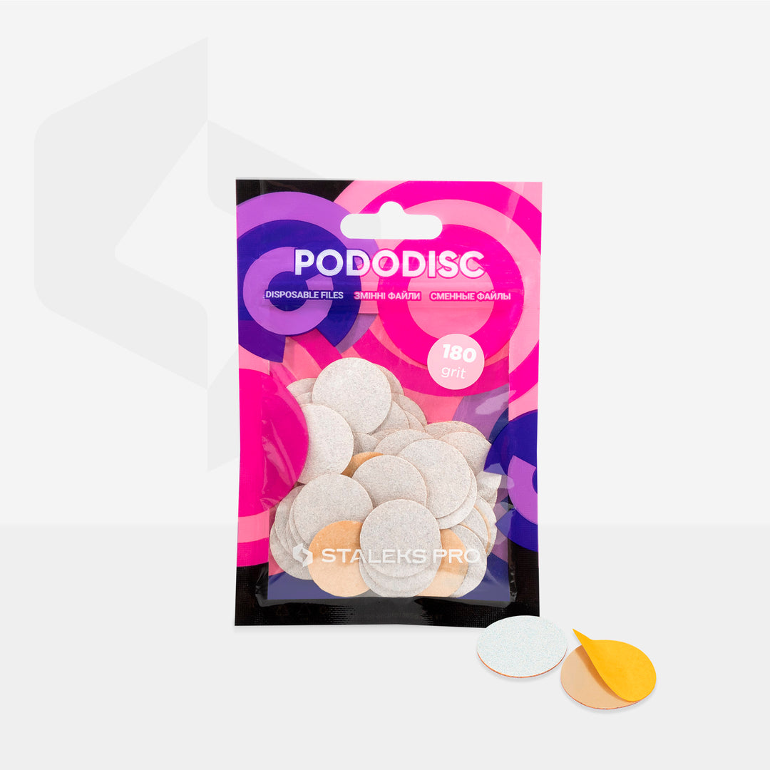 Staleks Pro M White PodoDisc Refill Pads for Pedicure 50 pc PDF-20 - 180 grit PDF-20-180w