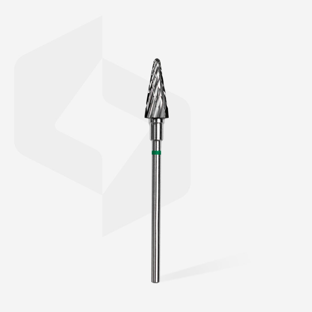 Staleks Pro Expert Carbide Nail Drill Bit Cone 6mm - Green