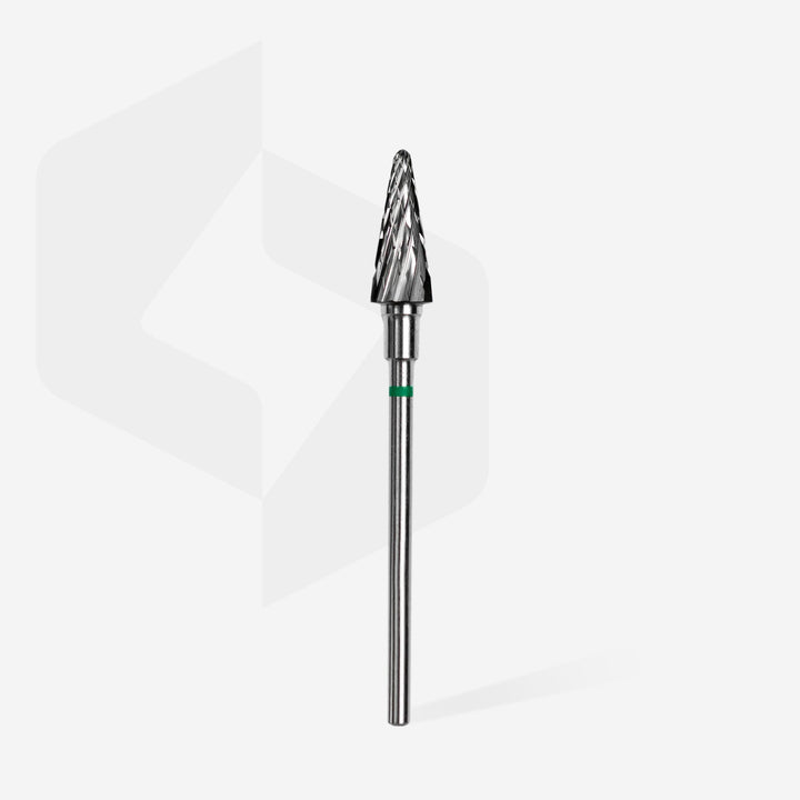 Staleks Pro Expert Carbide Nail Drill Bit Cone 6mm - Green