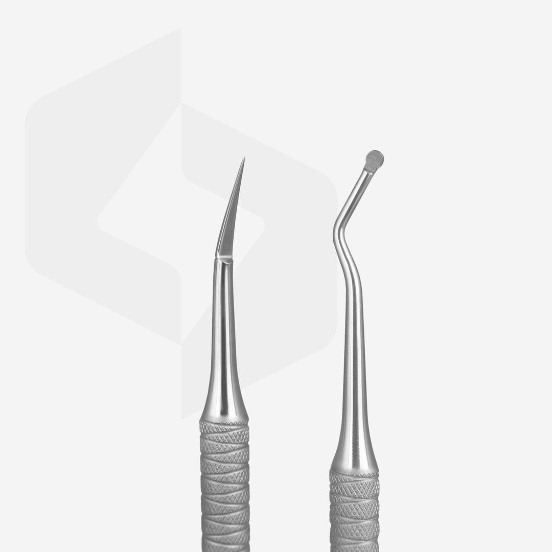 Staleks Pro Cuticle Pusher Curette Hemisphere+ Cleaner Expert 20  - 1