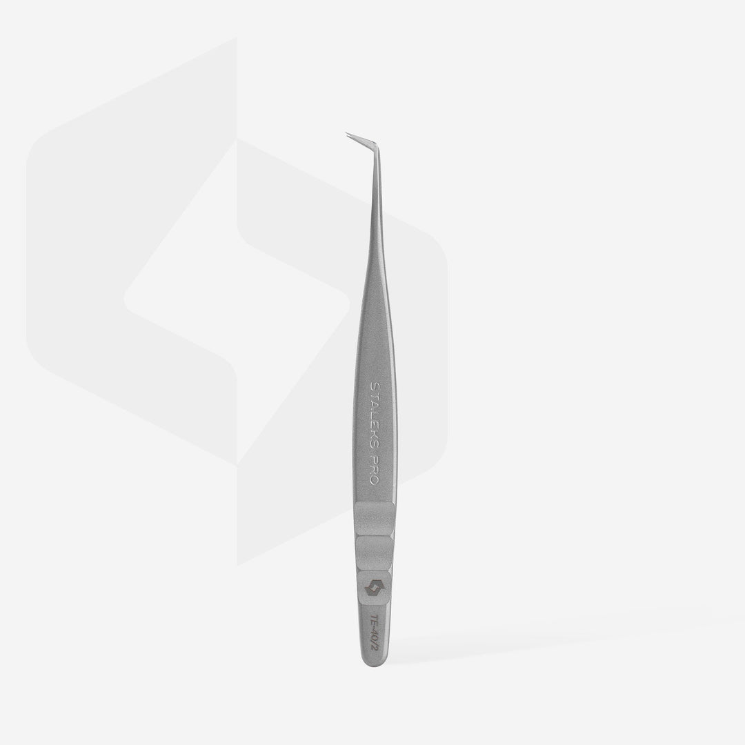Staleks Pro Eyelash Tweezers Curved Expert 40 - 2