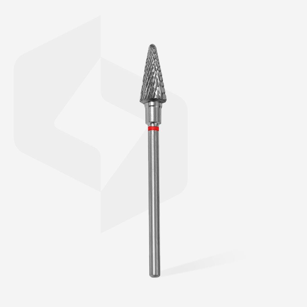 Staleks Pro Expert Carbide Nail Drill Bit Cone 6mm - Red