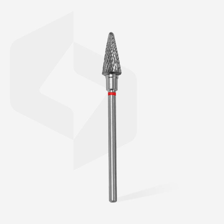Staleks Pro Expert Carbide Nail Drill Bit Cone 6mm - Red