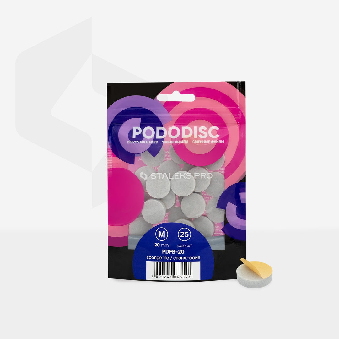 Staleks Pro Pododisc Disposable Disc Files Sponges 25 pcs - M