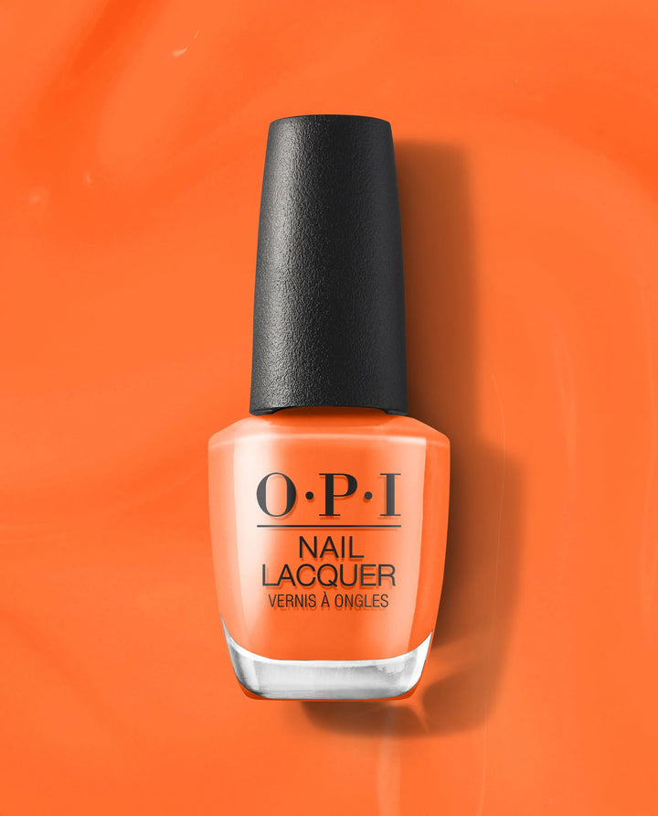 Sơn móng OPI Nail Lacquer - NL S084 Chuyến Đi Cam Rực Rỡ Đang Chờ Đón
